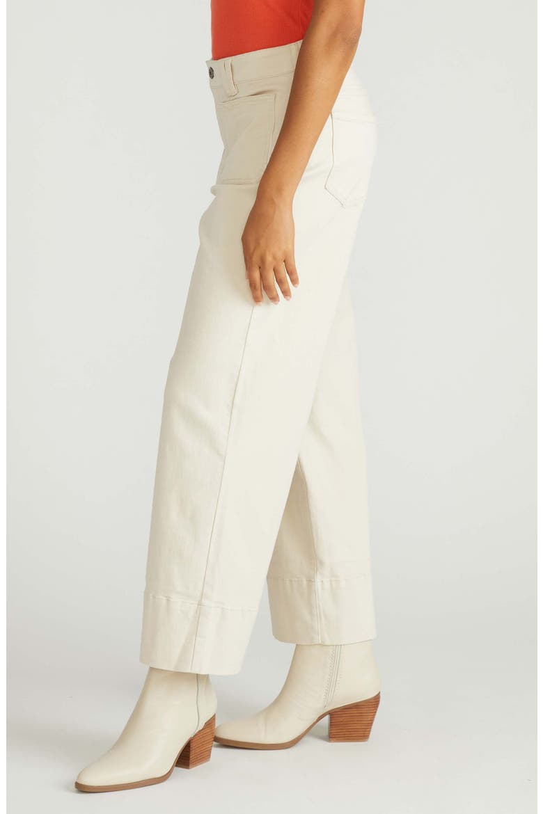 Claudia Wide Leg Jeans, Alternate, color, ECRU