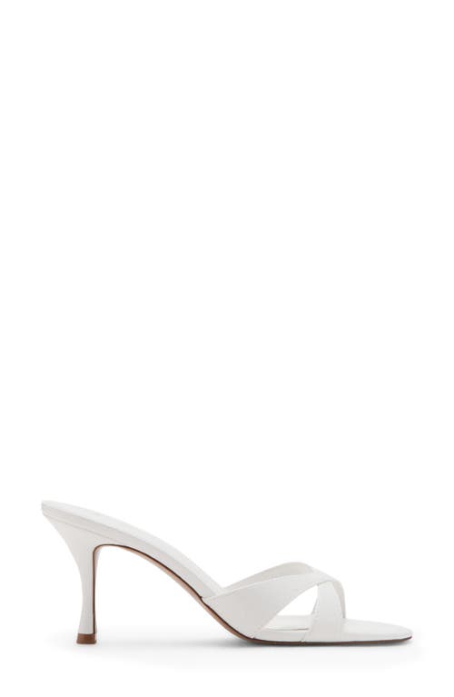 Mango Slide Sandal In White