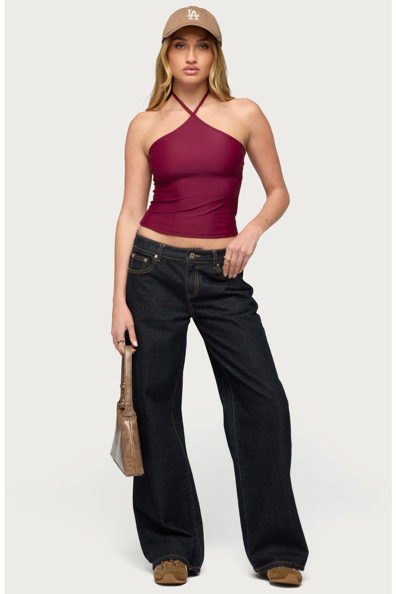 Alaynah Halter Top, Alternate, color, WINE