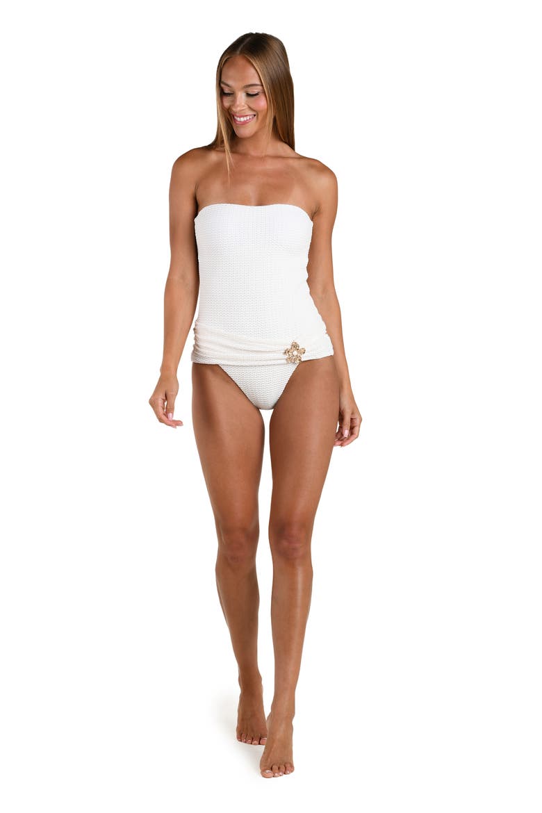Flora Flair One-Piece Swimsuit, Alternate, color, IVORY