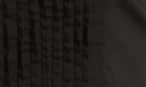 Open Edit Pintuck Bustier Top In Black