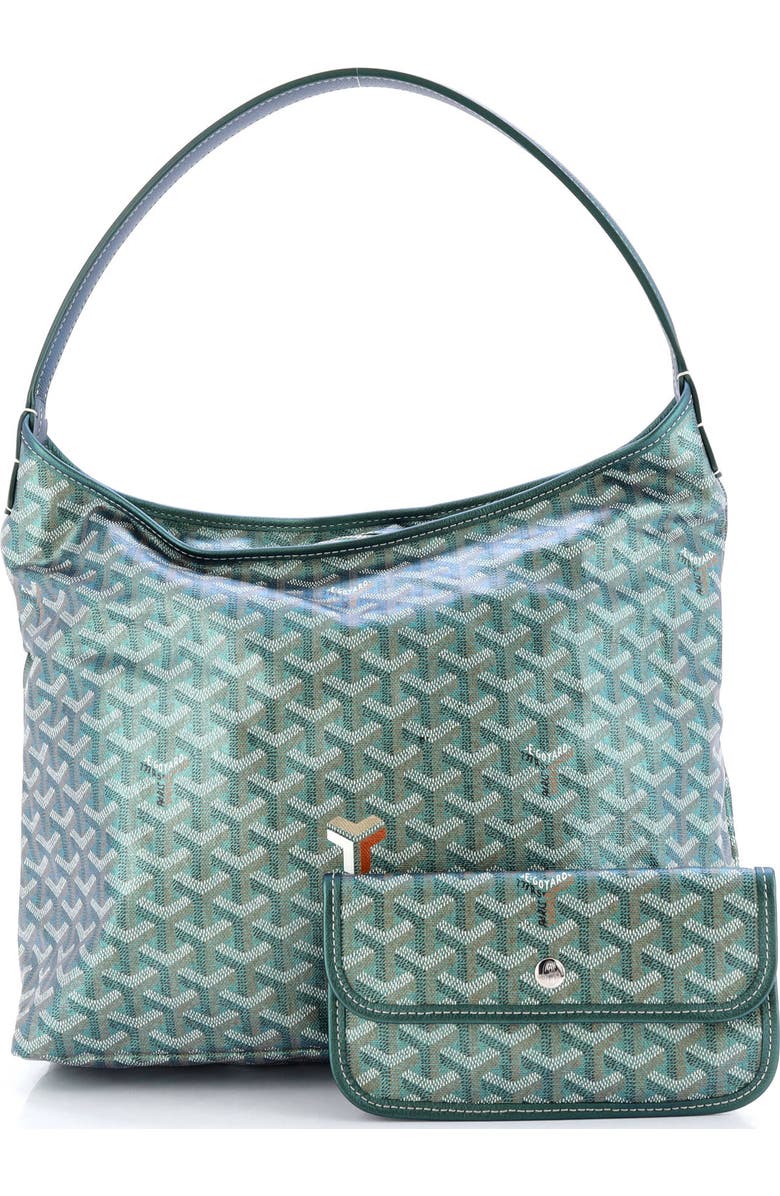 Pre-Owned Goyard Boheme Hobo Iridescent Coated Canvas, Alternate, color, Green