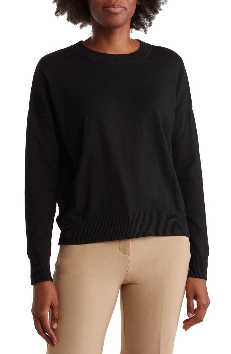 T Tahari Crewneck Sweater, Main, color, 