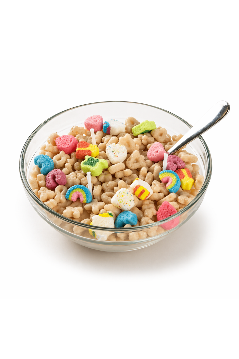 Lucky Charms Cereal Candle 2.0, Main, color, Off-white / Multicolor