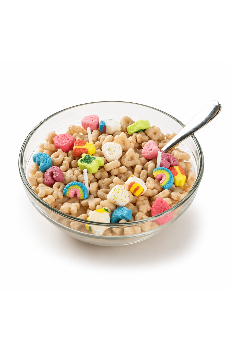 Southlake gifts Lucky Charms Cereal Candle 2.0, Main, color, Off-White / Multicolor