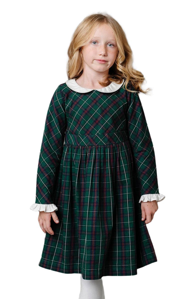 Hope & Henry Girls' Organic Ruffle Cuff Party Dress, Kids, Alternate, color, 