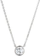 Nordstrom Solitaire Bezel Pendant Necklace