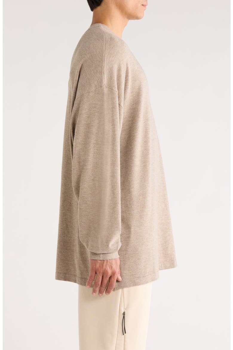 Soft Knit Long Sleeve T-Shirt, Alternate, color, SEAL HEATHER