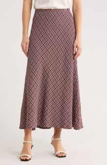 MAX STUDIO Plaid Maxi Skirt