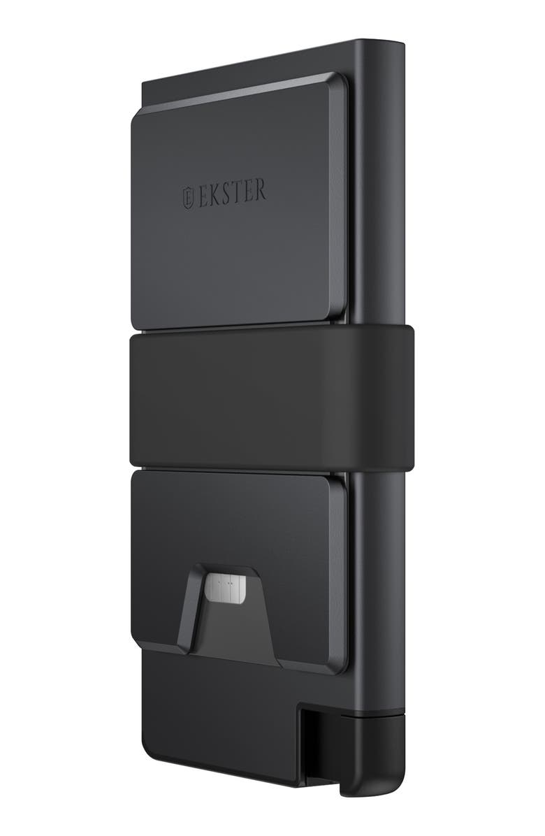 EKSTER Pro Button Release Recycled Metal Card Holder, Alternate, color, Space Grey
