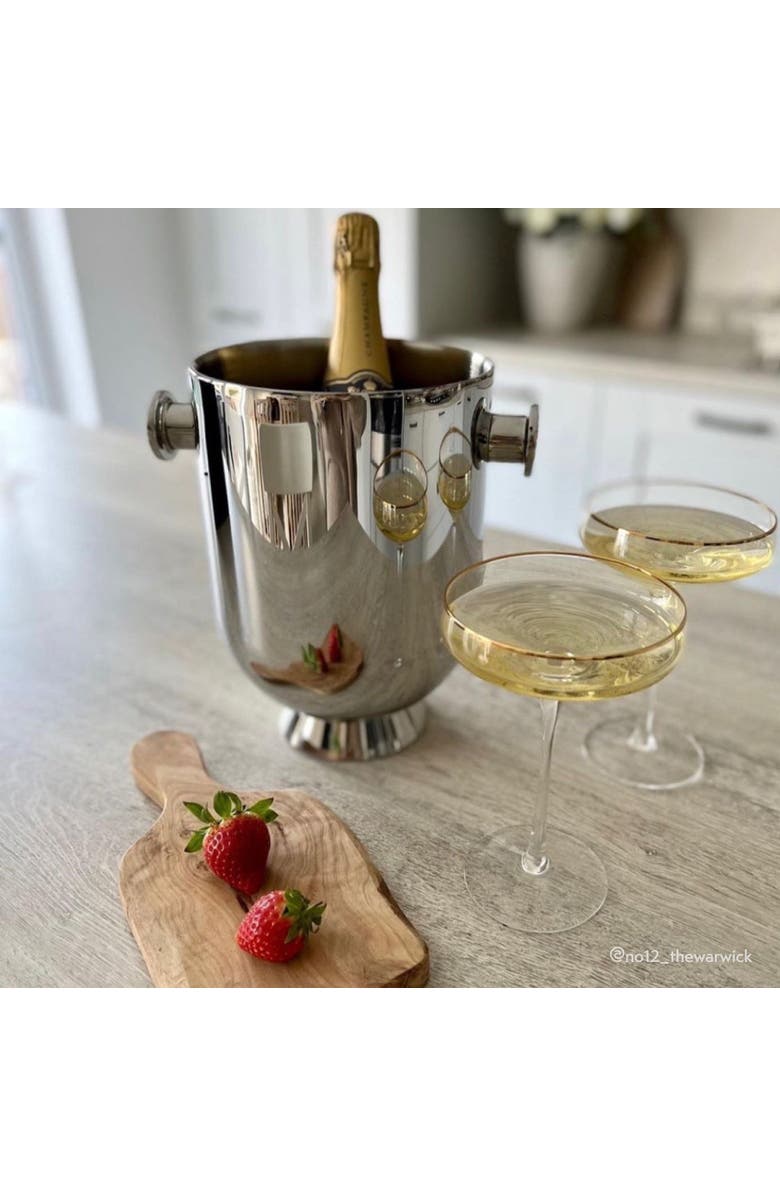 Nick Munro Trombone Champagne Bucket, Alternate, color, Silver