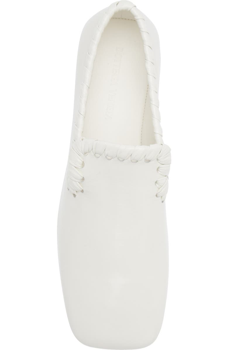 Bottega Veneta Sabato Square Toe Slipper Loafer, Alternate, color, Alabaster