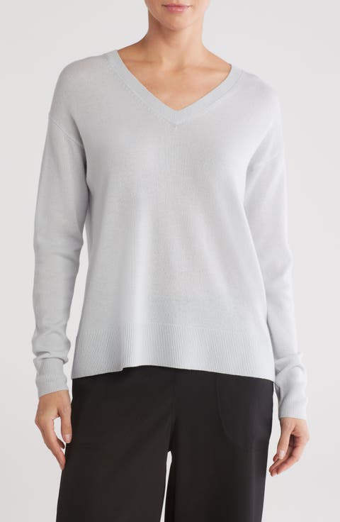 Boxy Wool & Cashmere Blend Sweater