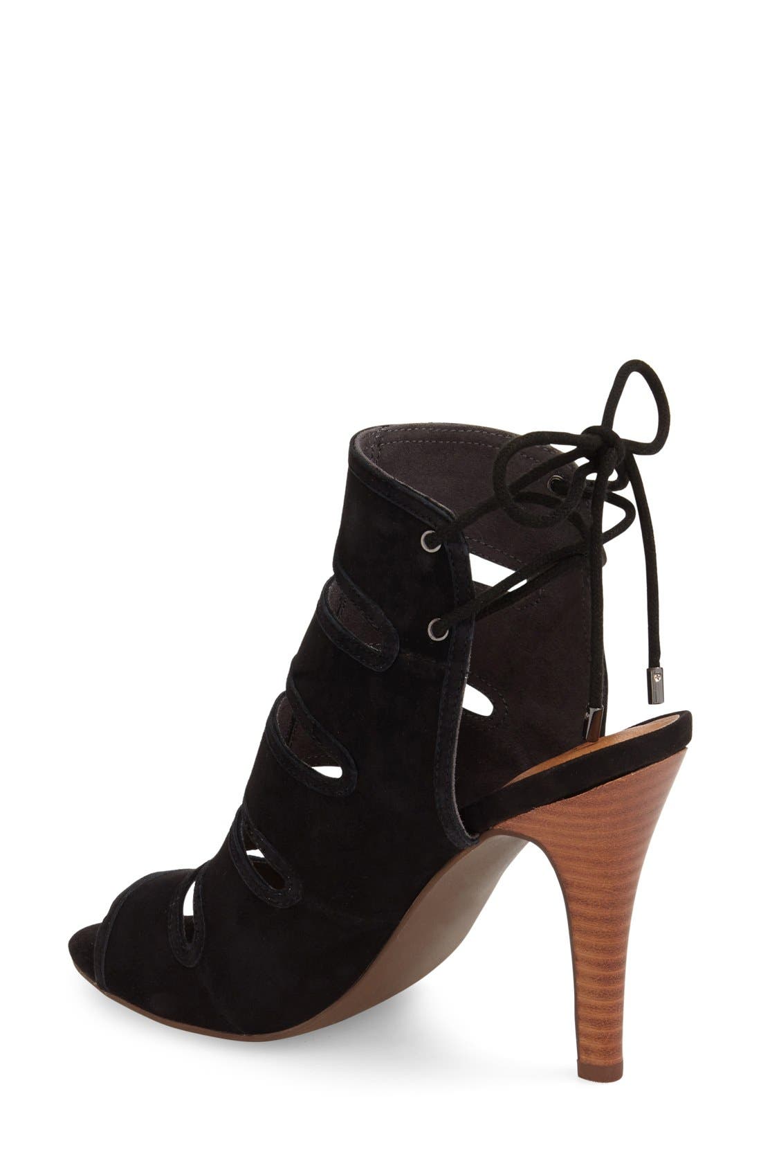 'Play Along' Sandal, Alternate, color, BLACK SUEDE LEATHER