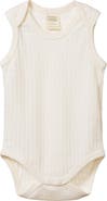 NATURE BABY Pointelle Organic Cotton Bodysuit