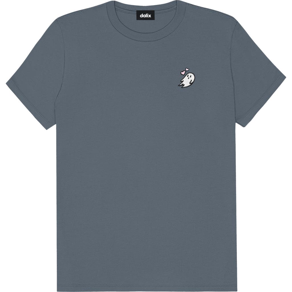 Dalix Heartly Ghost Tee In Vintage Navy
