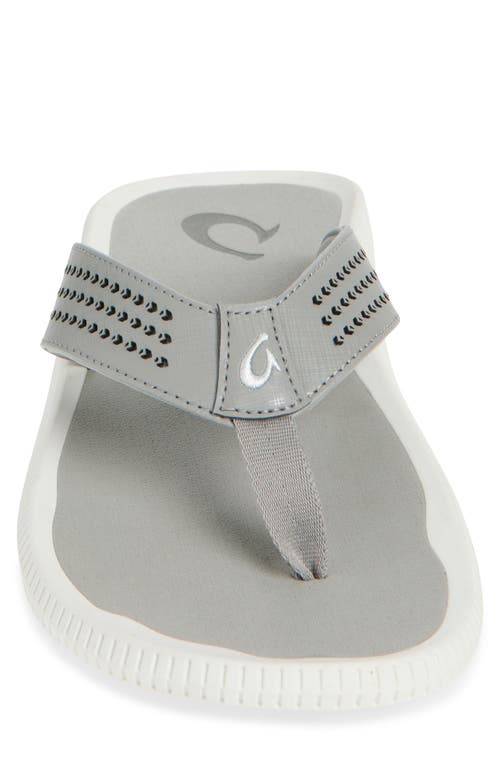 Olukai Ulele Golf Sandal In Gray