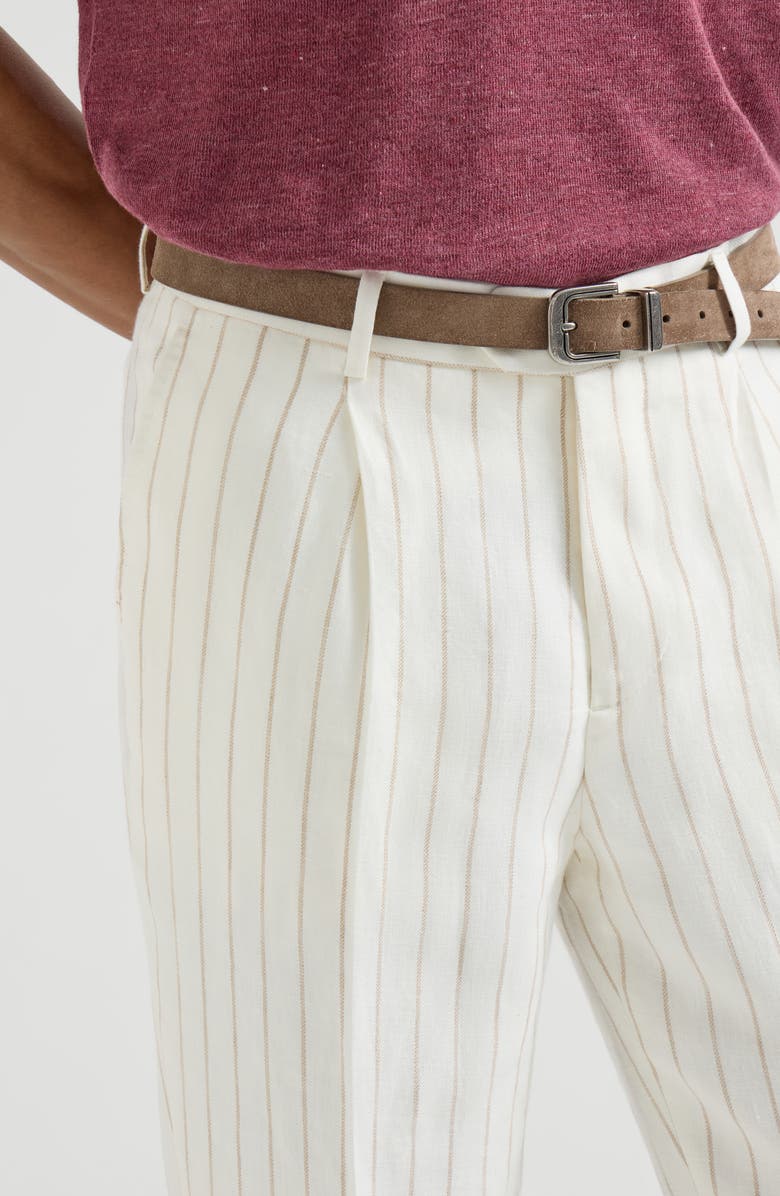 Brunello Cucinelli Twill trousers, Alternate, color, Panama