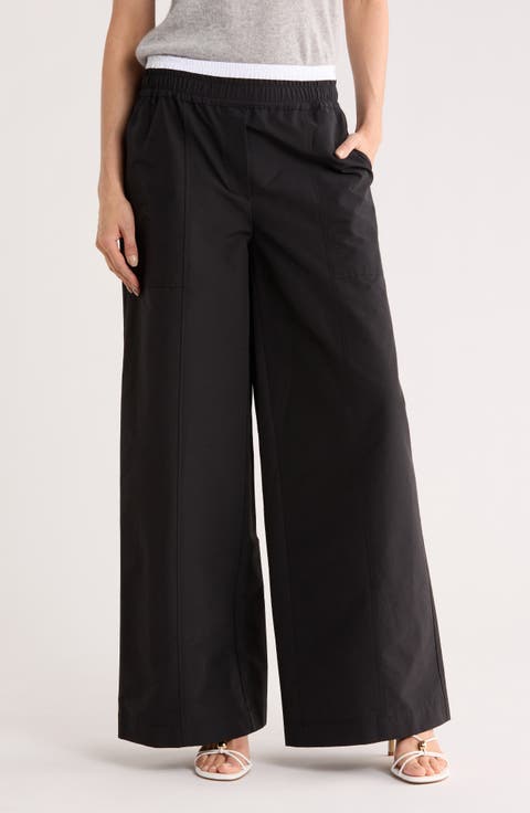 Olly Double Waistband Wide Leg Pants