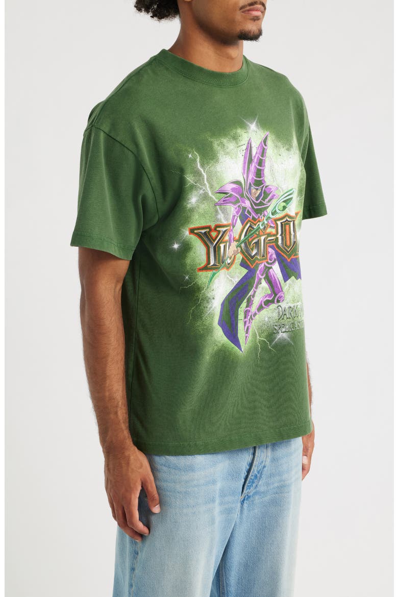 PA Yu-Gi-Oh Spellcaster Graphic T-Shirt, Alternate, color, GREEN WASH