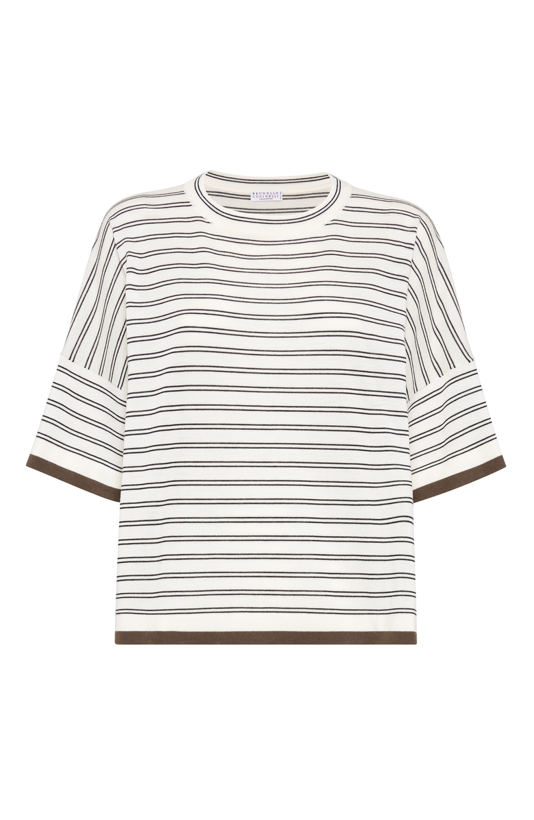 Brunello Cucinelli Lightweight knit T-shirt, Main, color,
