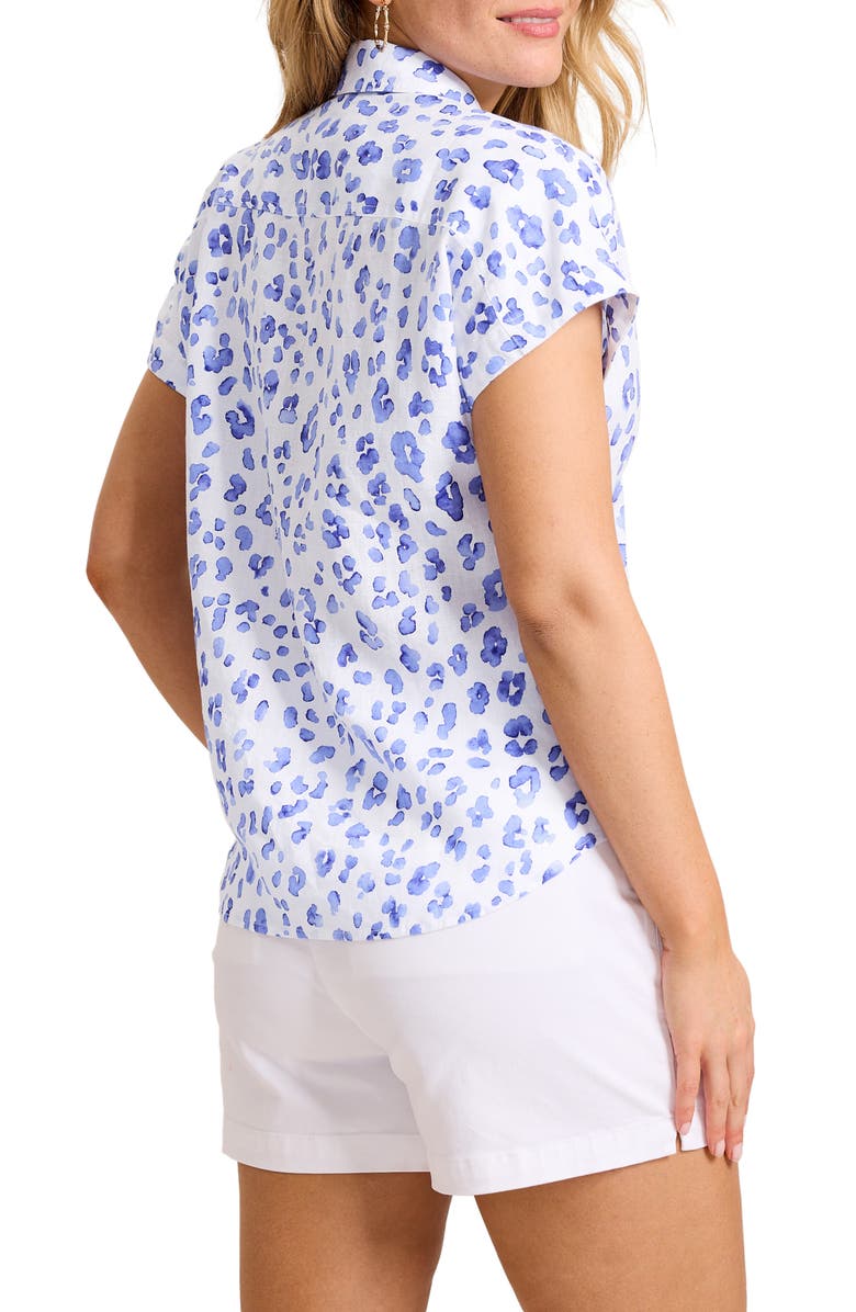 Tommy Bahama Leopard Print Shirt, Alternate, color, Grape Pools