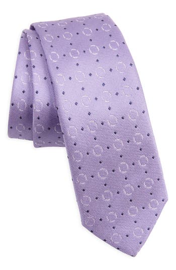 Hugo Boss Boss Geometric Pattern Silk Tie