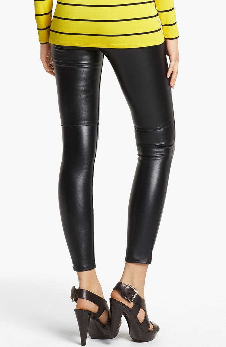 MICHAEL Michael Kors Faux Leather Leggings, Alternate, color, 