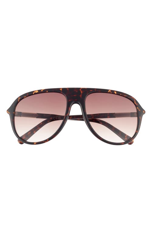Quay Chart Topper 54mm Aviator Sunglasses In Brown
