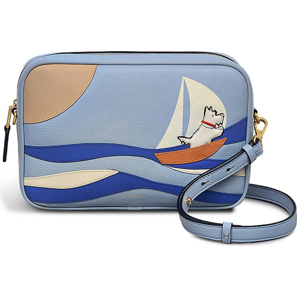 Radley Shorte Thing Leather Crossbody Bag In Blue