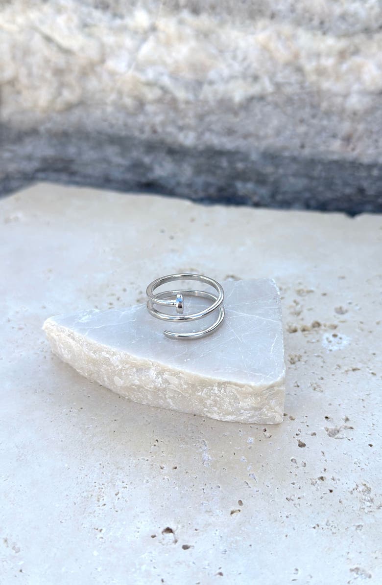 Adornia Nail Double Wrap Ring, Alternate, color,