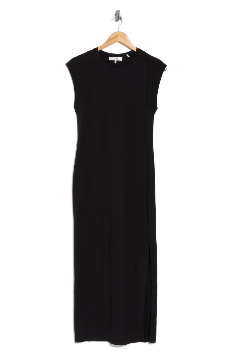 FRAME Le Muscle Cap Sleeve Maxi Dress, Alternate, color, Noir