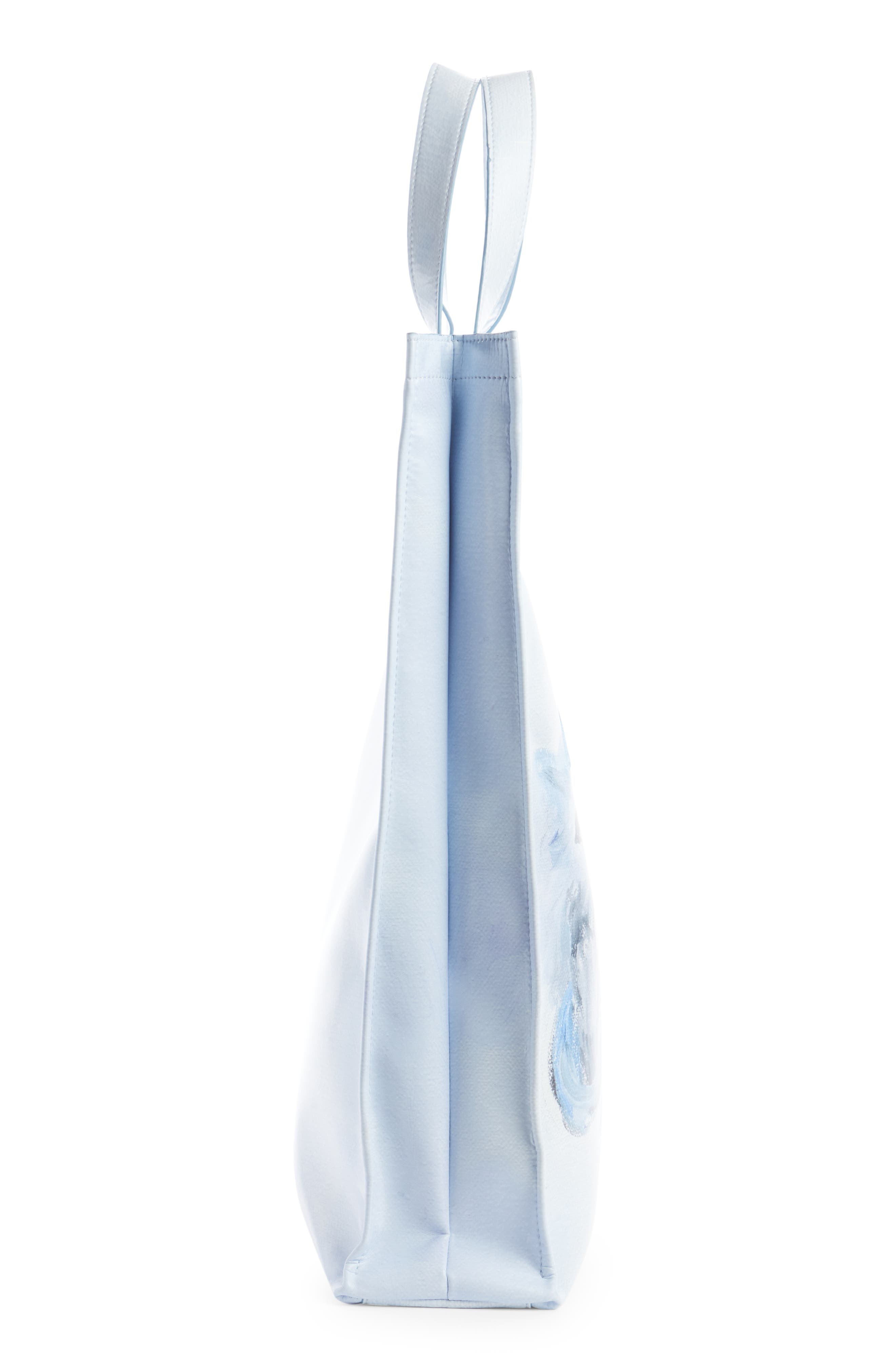 Acne Studios x Karen Kilimnik Cat Print North/South Shopper, Alternate, color, 