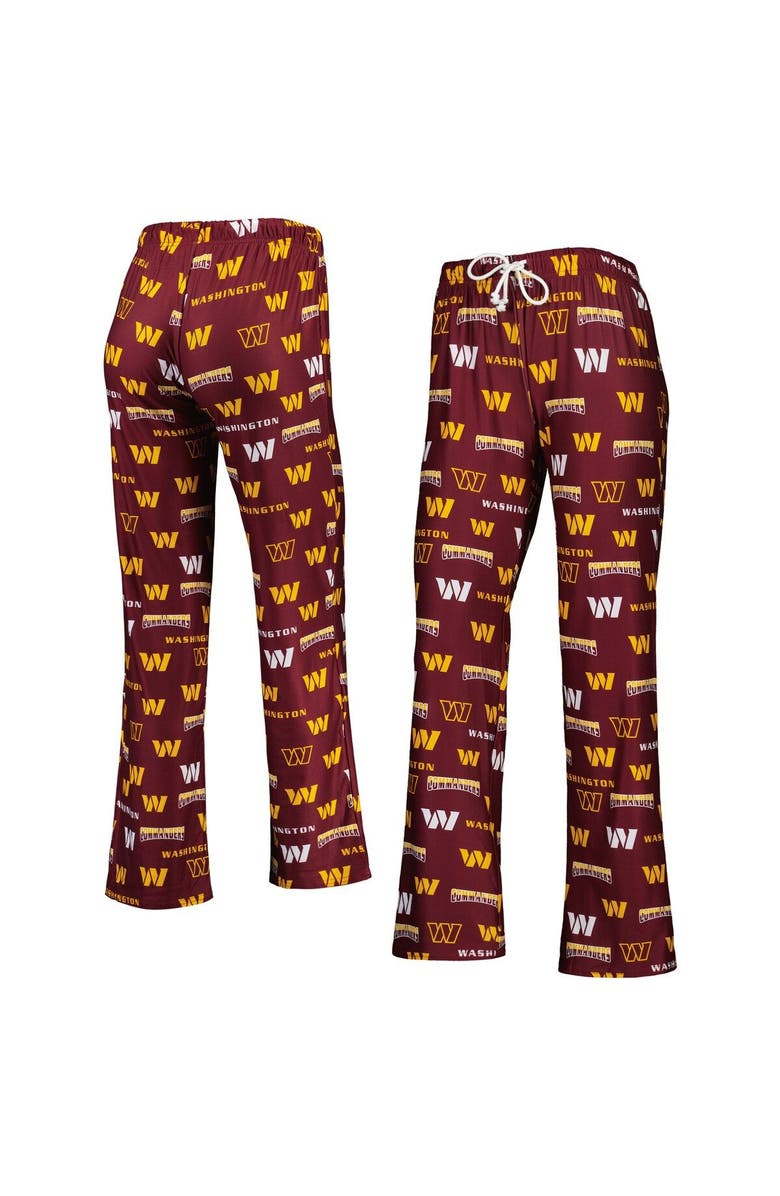 CONCEPTS SPORT Women's Concepts Sport Burgundy Washington Commanders Breakthrough Knit Pants, Main, color, 