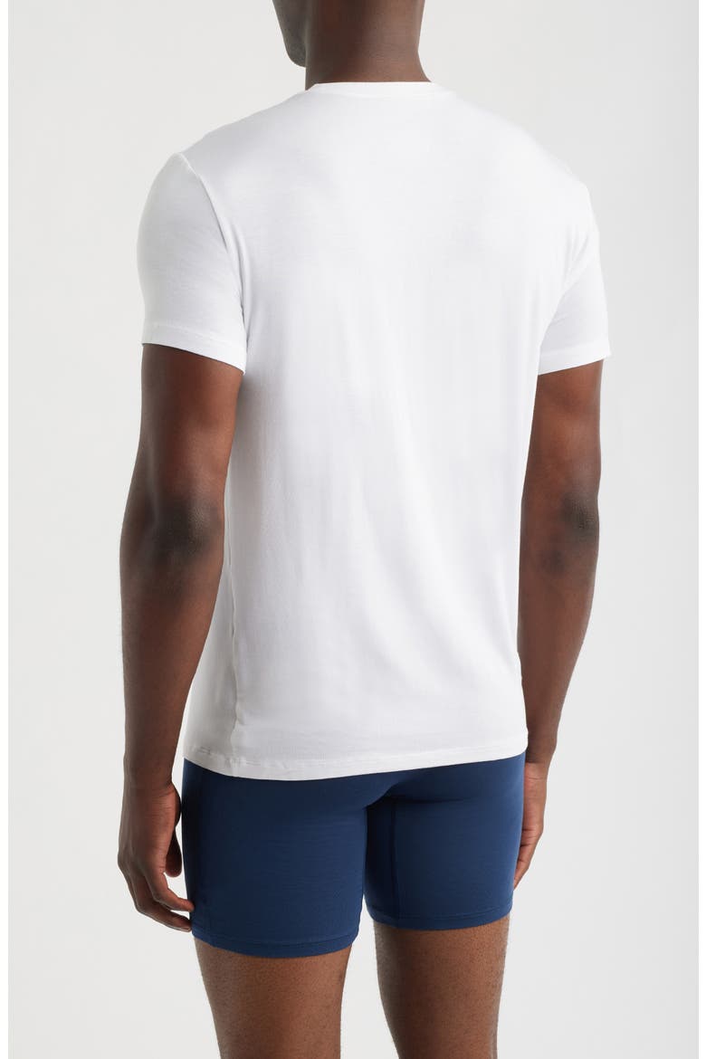 3-Pack Modern Fit Second Skin Crewneck T-Shirts, Alternate, color, WHITE