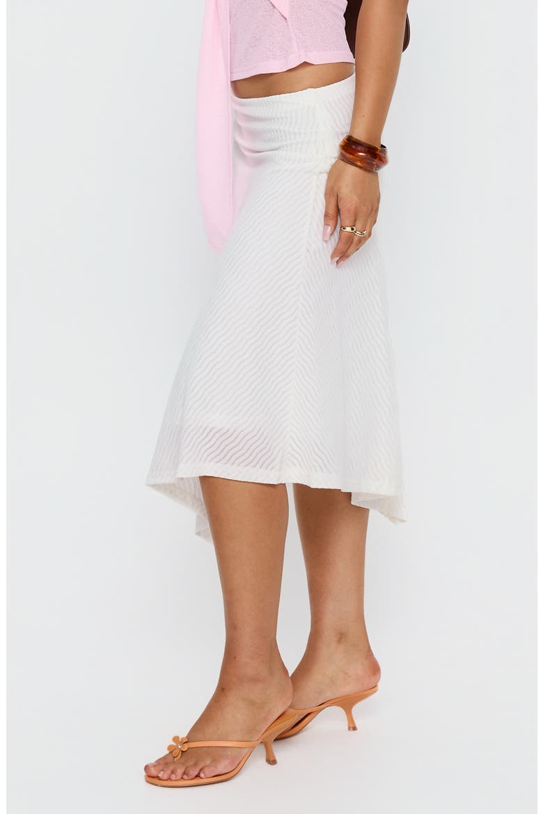 Adrea Asymmetric Midi Skirt, Alternate, color, WHITE