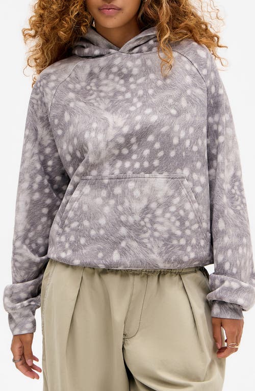 Bdg Urban Outfitters Deer Print Hoodie In Gray