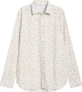 Paul Smith Tailored Fit Floral Organic Cotton Button-Up Shirt