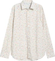 Paul Smith Tailored Fit Floral Organic Cotton Button-Up Shirt