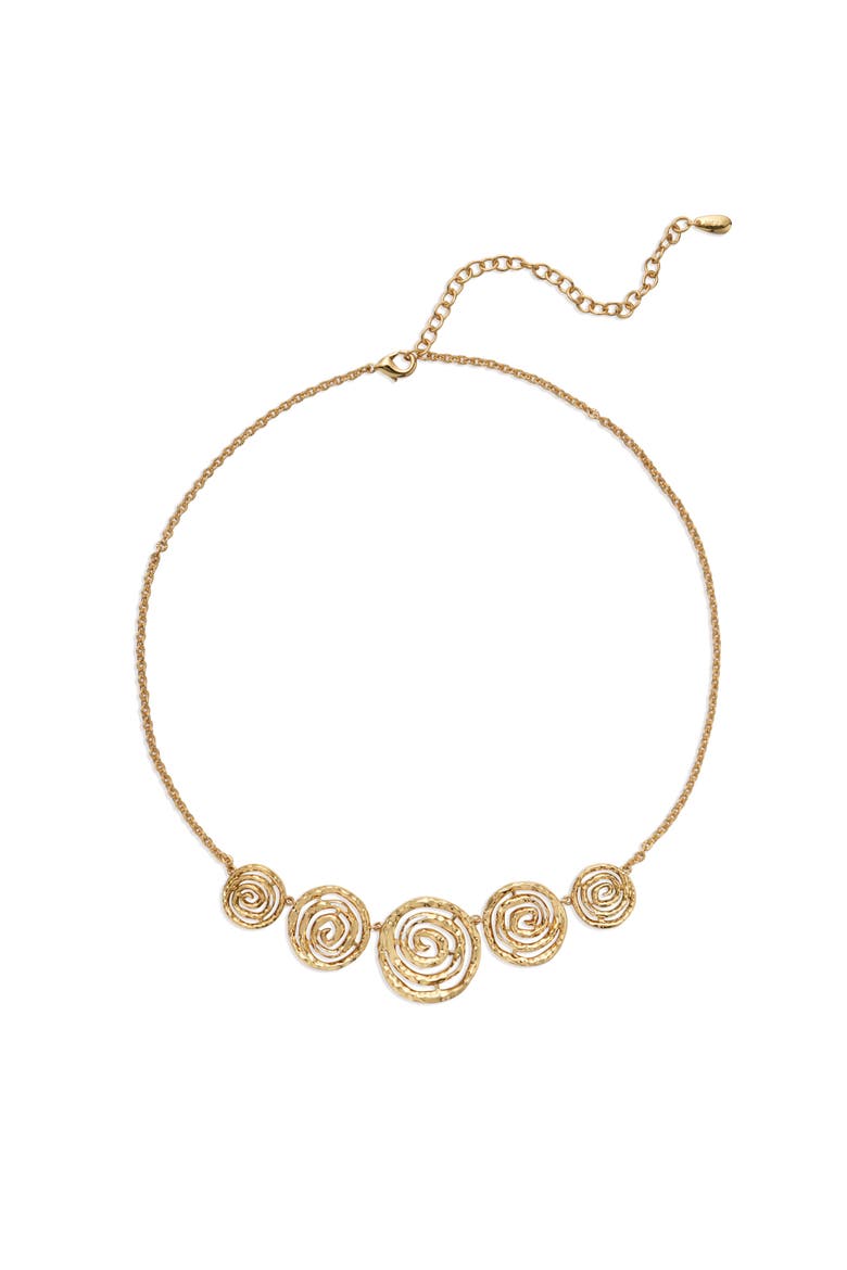 Eternal Spiral Small Necklace, Main, color, Gold