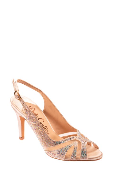 Rhinstone Slingback Sandal (Women)