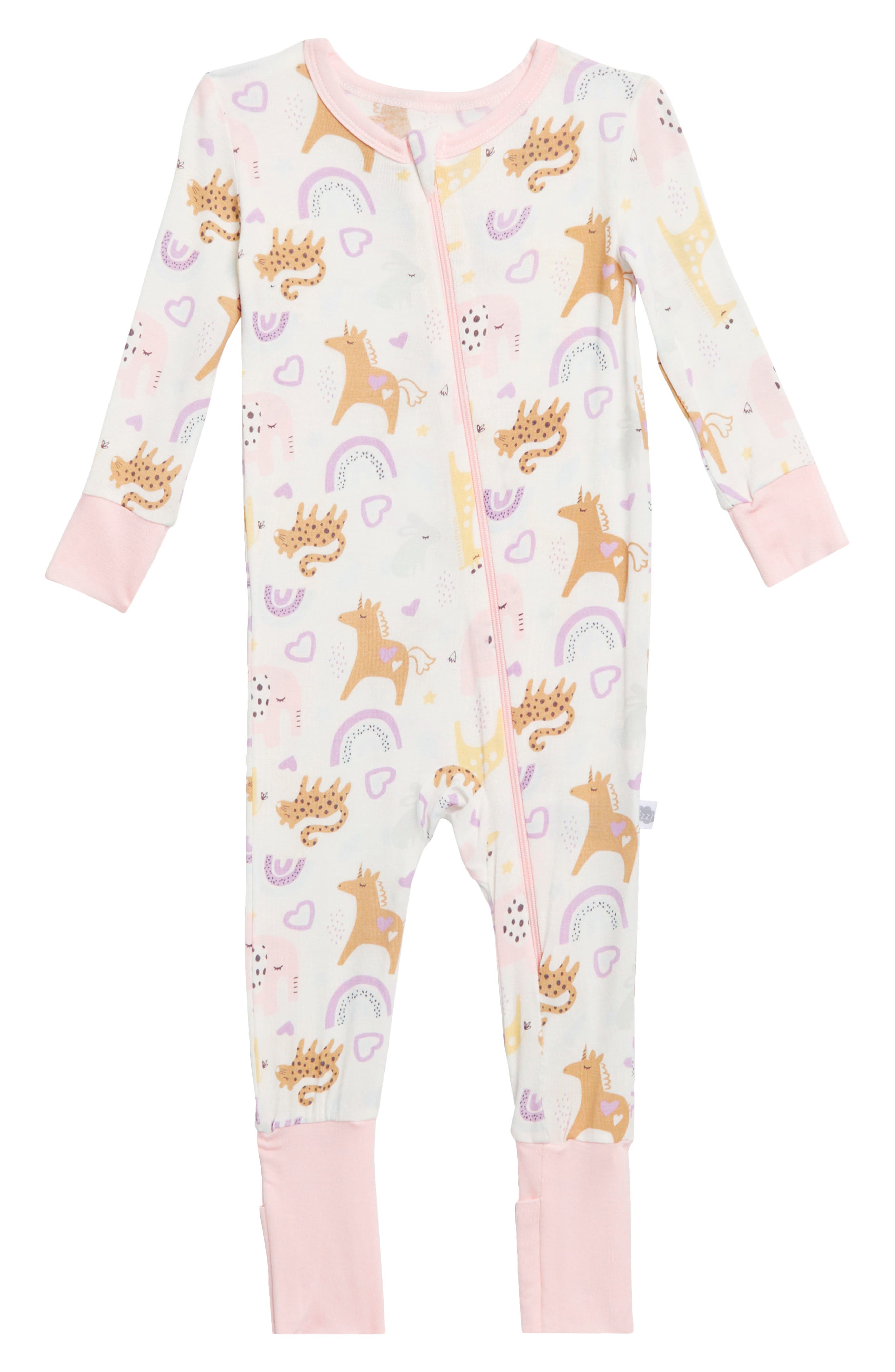 SLEEP ON IT Animal Print Fitted One-Piece Pajamas