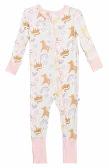 SLEEP ON IT Animal Print Fitted One-Piece Pajamas