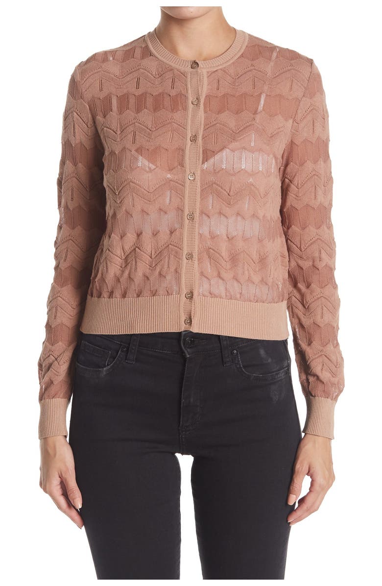 M Missoni Long Sleeve Knit Cardigan, Alternate, color,