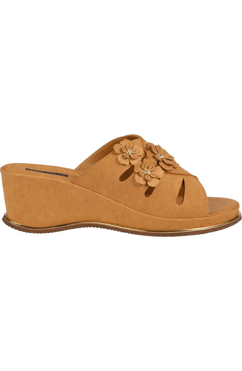 GOOD CHOICE NEW YORK Sarel Floral Wedge Sandal, Alternate, color, Tan