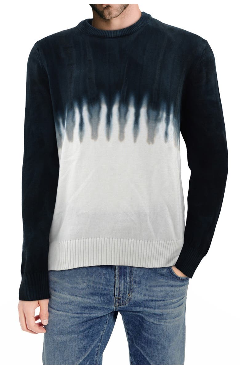 XRAY Drip Tie Dye Crew Neck Sweater, Main, color,