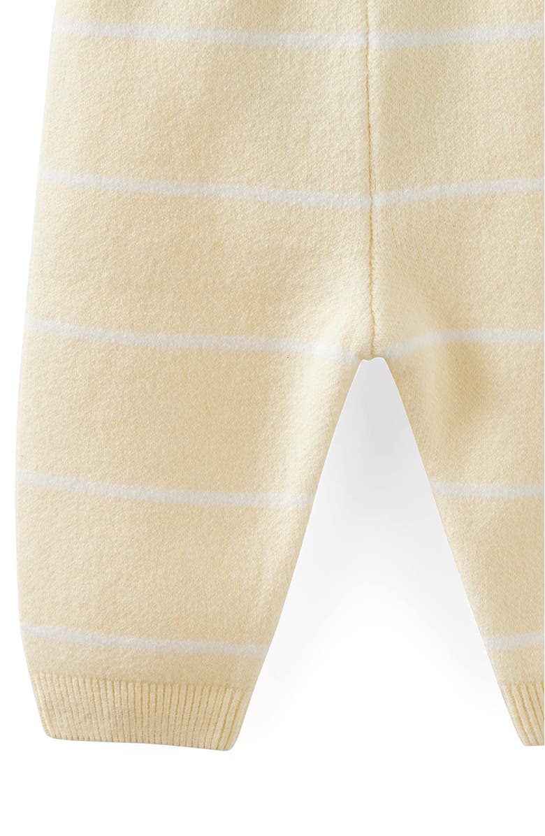 Cotton On Kids Organic Knit Legging, Alternate, color, Lemon Squash Stripe