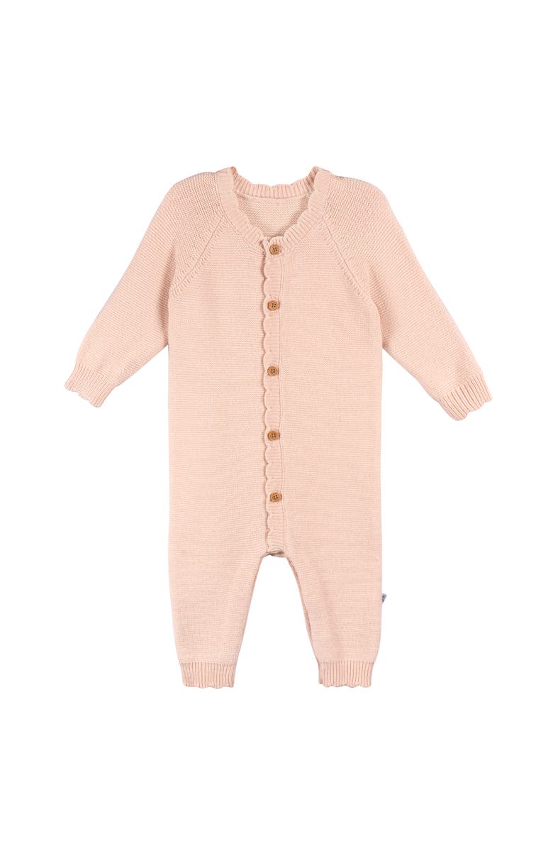 Just Born Pink Sweater Knit Coverall, Main, color, Pink
