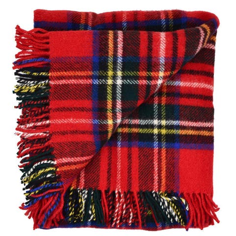 Highland Tweeds Pure New Wool Fluffy Throw