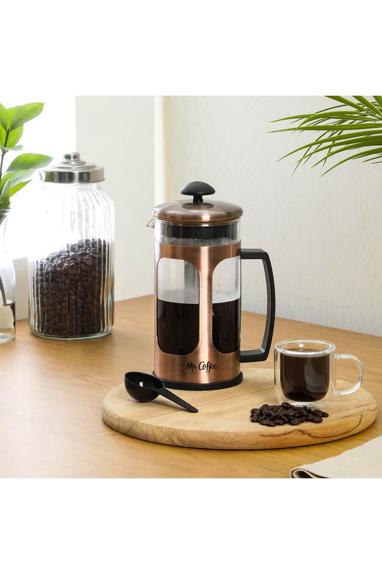 30 Ounce Daily Brew French Press Coffee Maker in Copper, Alternate, color, Copper